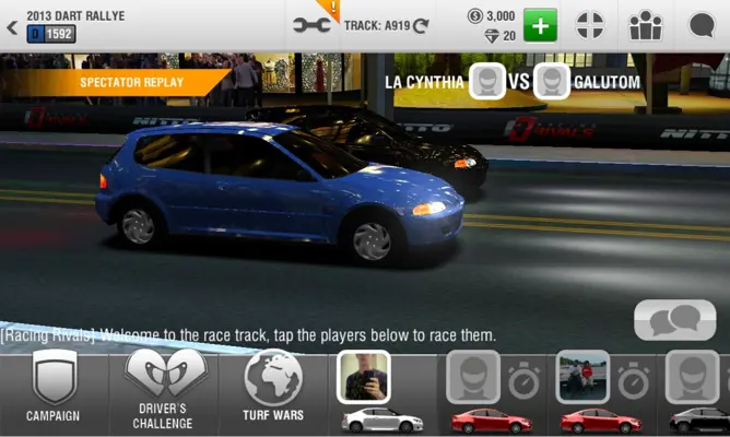 Racing Rivals android App screenshot 2